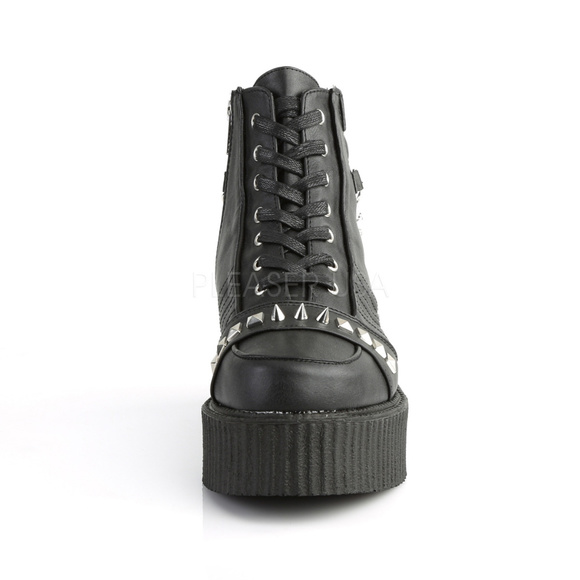 Mens Gothic Platform Lace Up Creeper Boots main image 4
